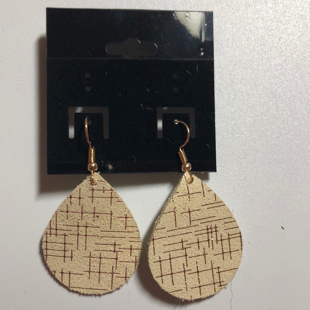 Custom made Genuine Leather Earrings